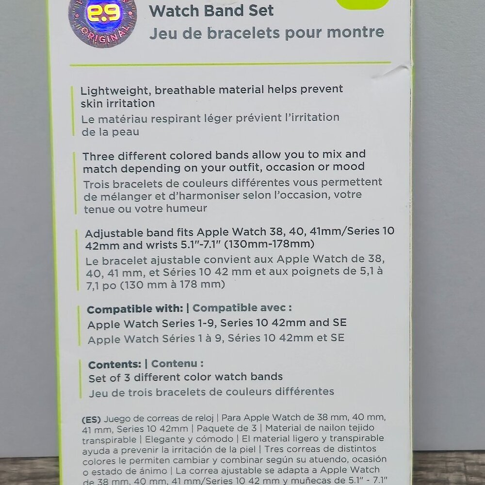 PureGear Watch Band Set Apple Watch (38/40/41mm) Fabric - Picture 2 of 2